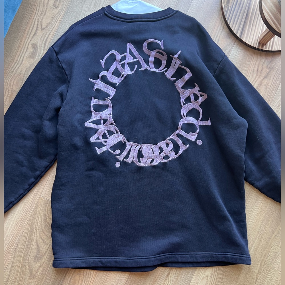 Acne-Print Oversized Cotton-Jersey Sweatshirt